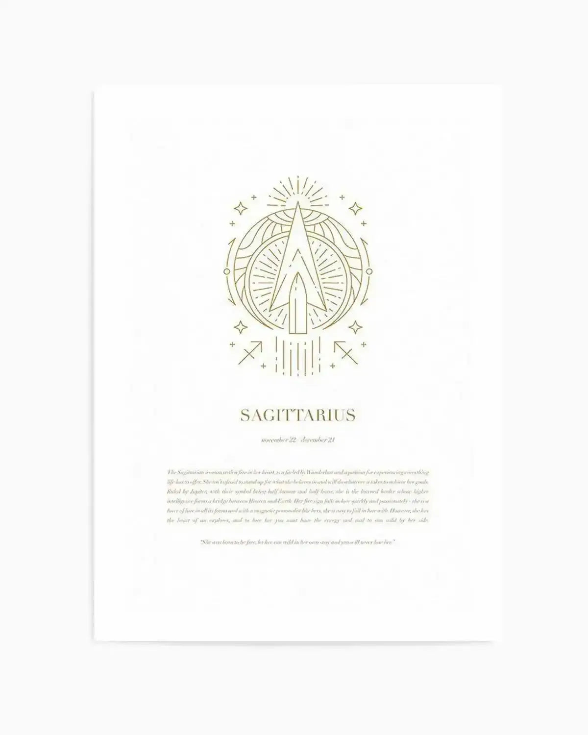 Sagittarius | Celestial Zodiac Art Print from Olive et Oriel where you can shop wallpaper and artworks online