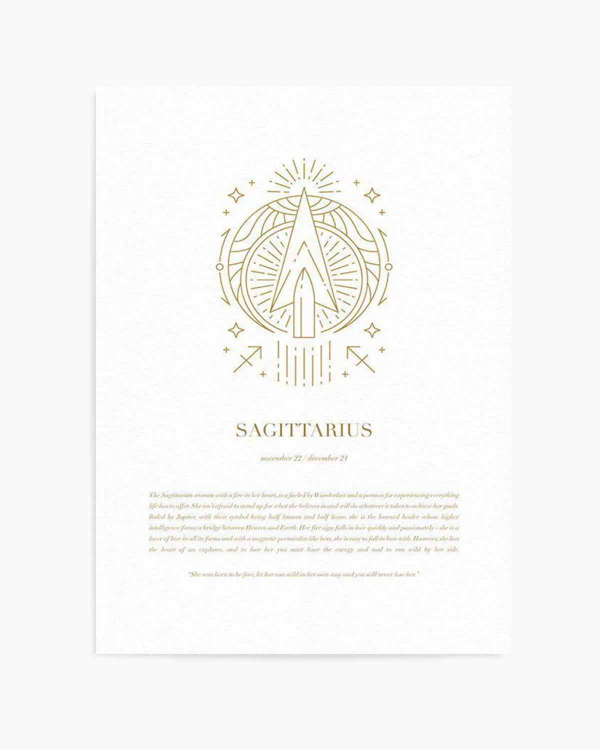 Sagittarius | Celestial Zodiac Art Print