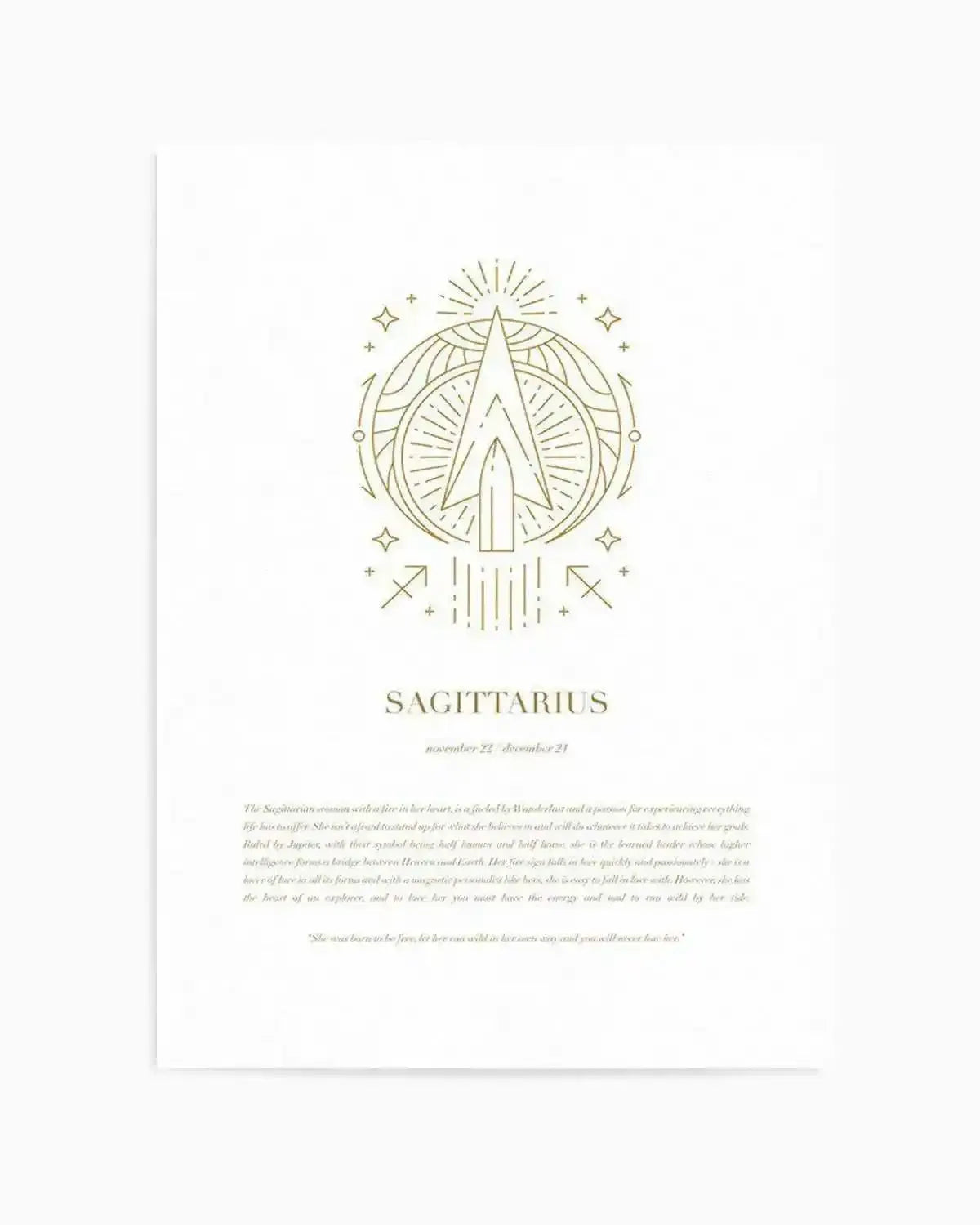 Sagittarius | Celestial Zodiac Art Print from Olive et Oriel where you can shop wallpaper and artworks online