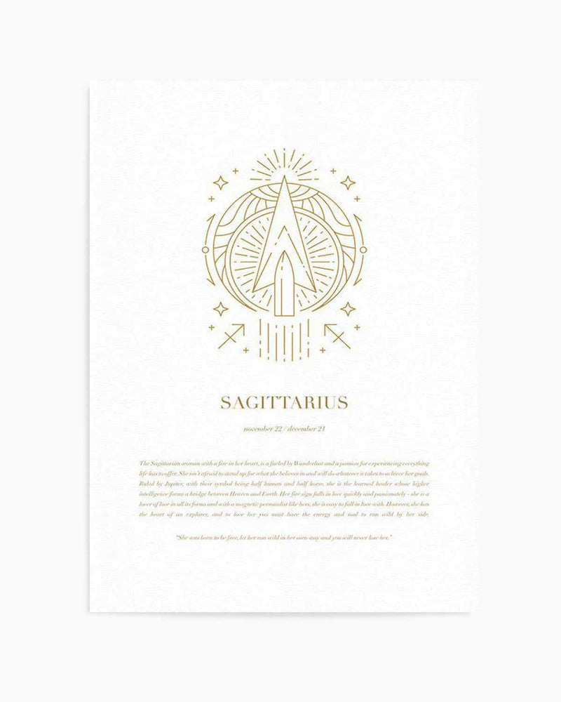 Sagittarius | Celestial Zodiac Art Print