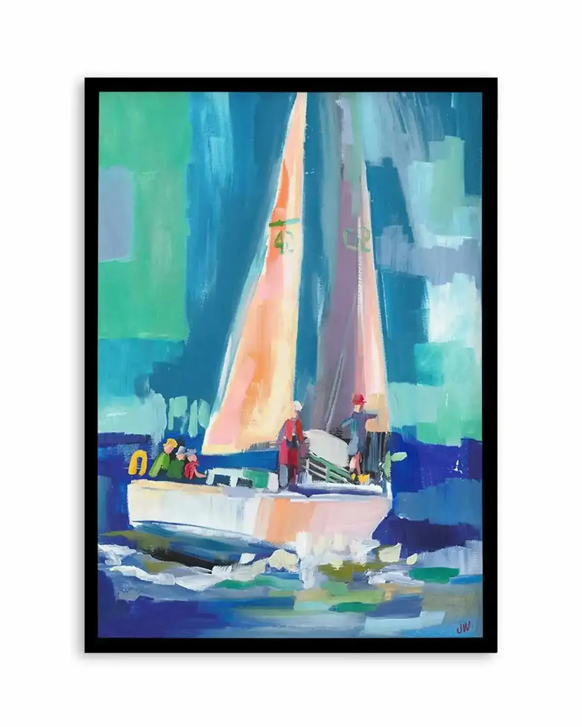 Sailboat by Jenny Westenhofer Art Print from Olive et Oriel where you can shop wallpaper and artworks online