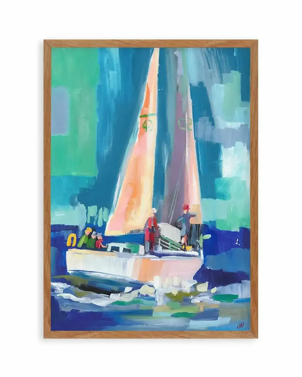 Sailboat by Jenny Westenhofer Art Print from Olive et Oriel where you can shop wallpaper and artworks online
