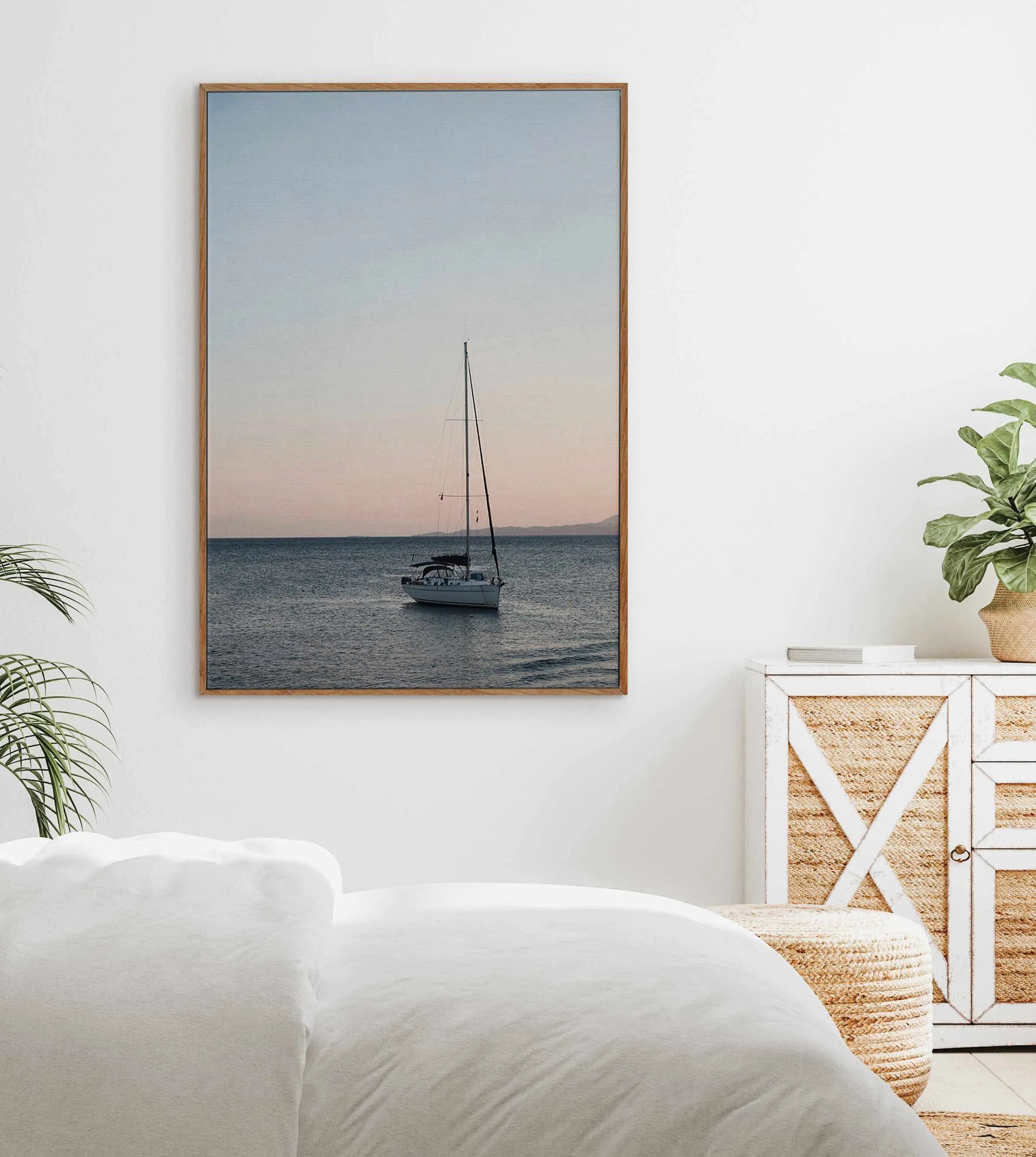 Sailboat Sunsets by Renee Rae | Framed Canvas Art Print from Olive et Oriel where you can shop wallpaper and artworks online