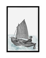 Sailing | 2 Colour Options Art Print