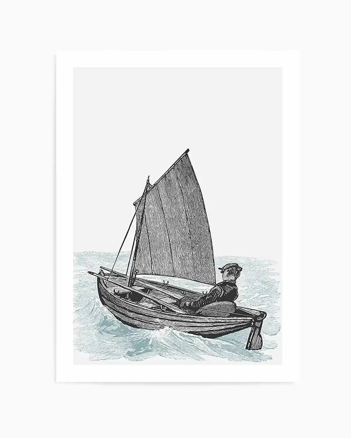 Sailing | 2 Colour Options Art Print from Olive et Oriel where you can shop wallpaper and artworks online