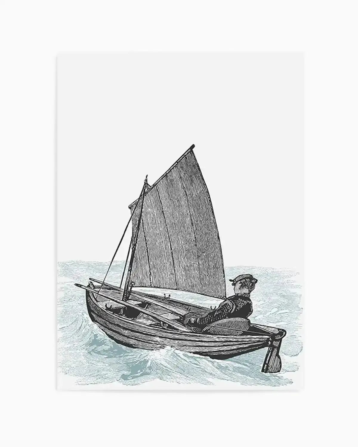 Sailing | 2 Colour Options Art Print from Olive et Oriel where you can shop wallpaper and artworks online