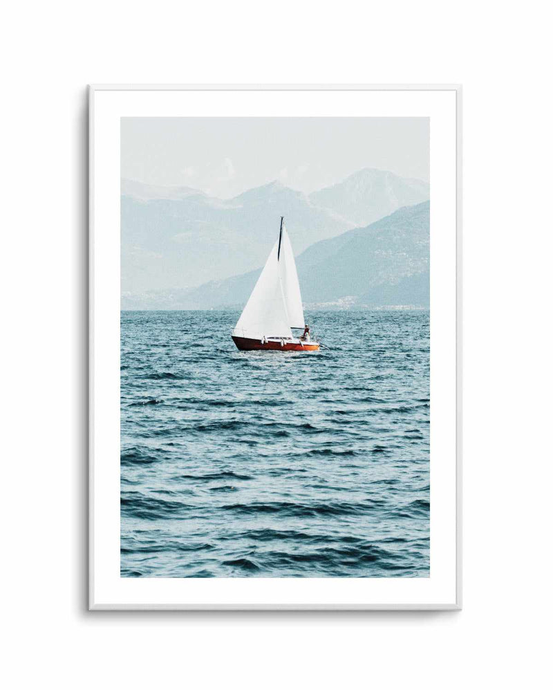 Sailing in Lake Como, Italy | Art Print from Olive et Oriel where you can shop wallpaper and artworks online