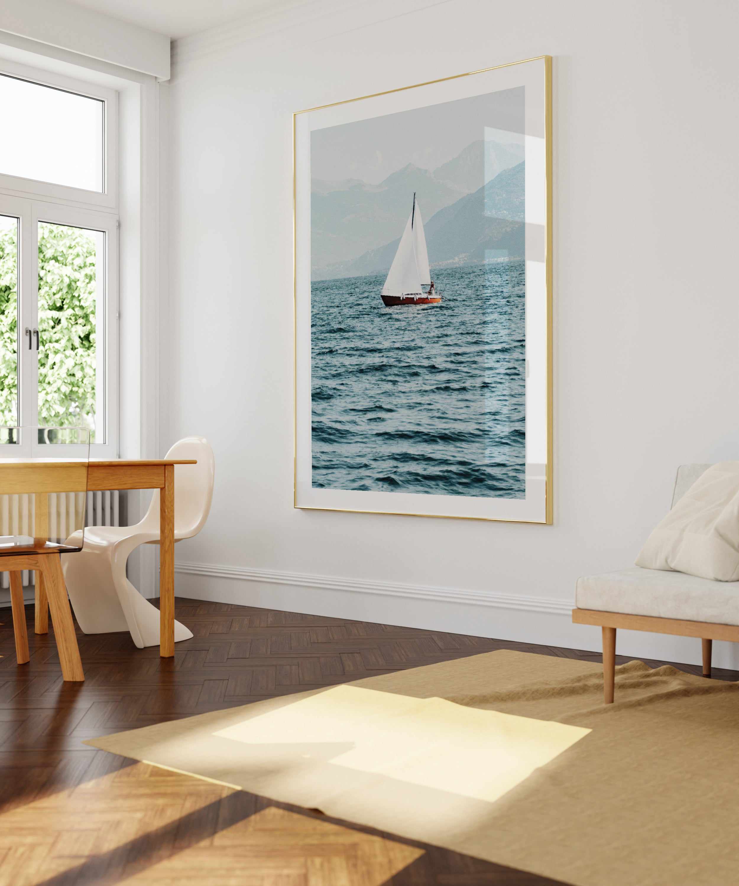 Sailing in Lake Como, Italy | Art Print