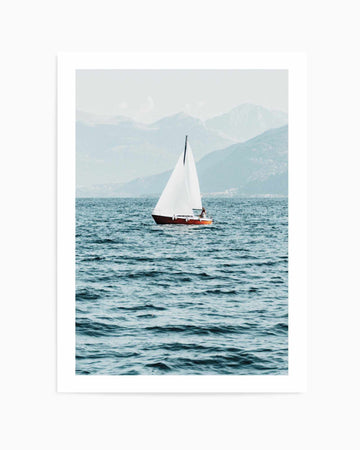 Sailing in Lake Como, Italy | Art Print from Olive et Oriel where you can shop wallpaper and artworks online