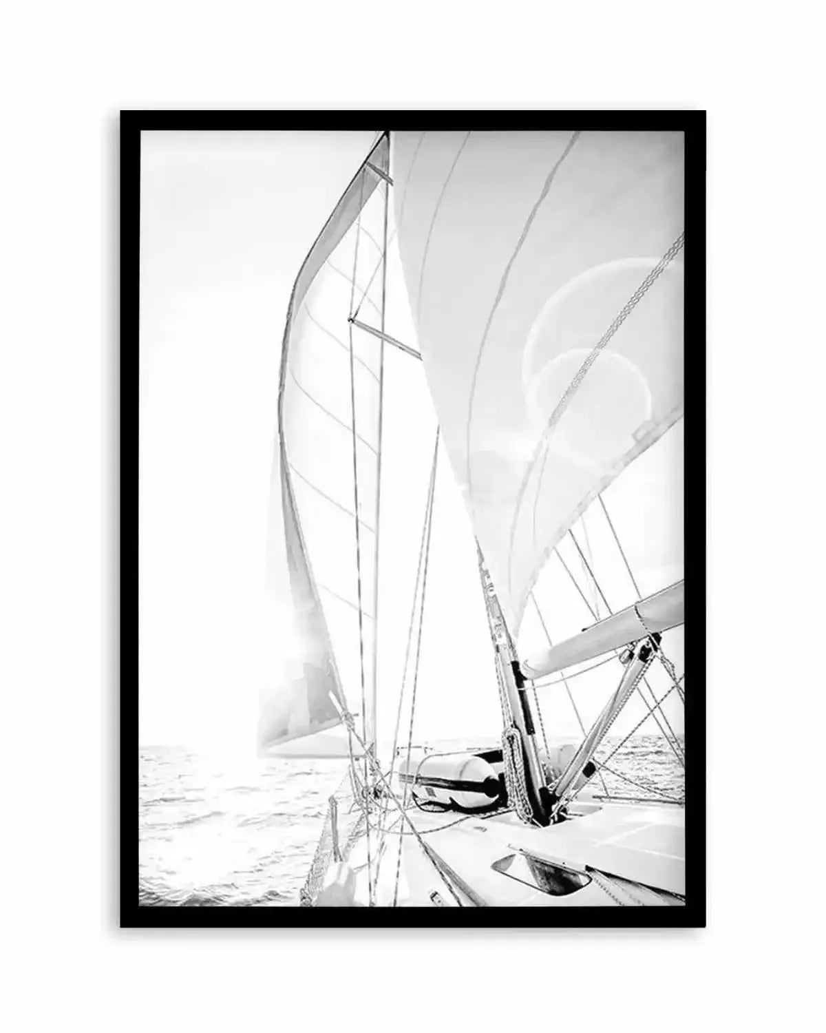Sailing to the Sunset Art Print from Olive et Oriel where you can shop wallpaper and artworks online