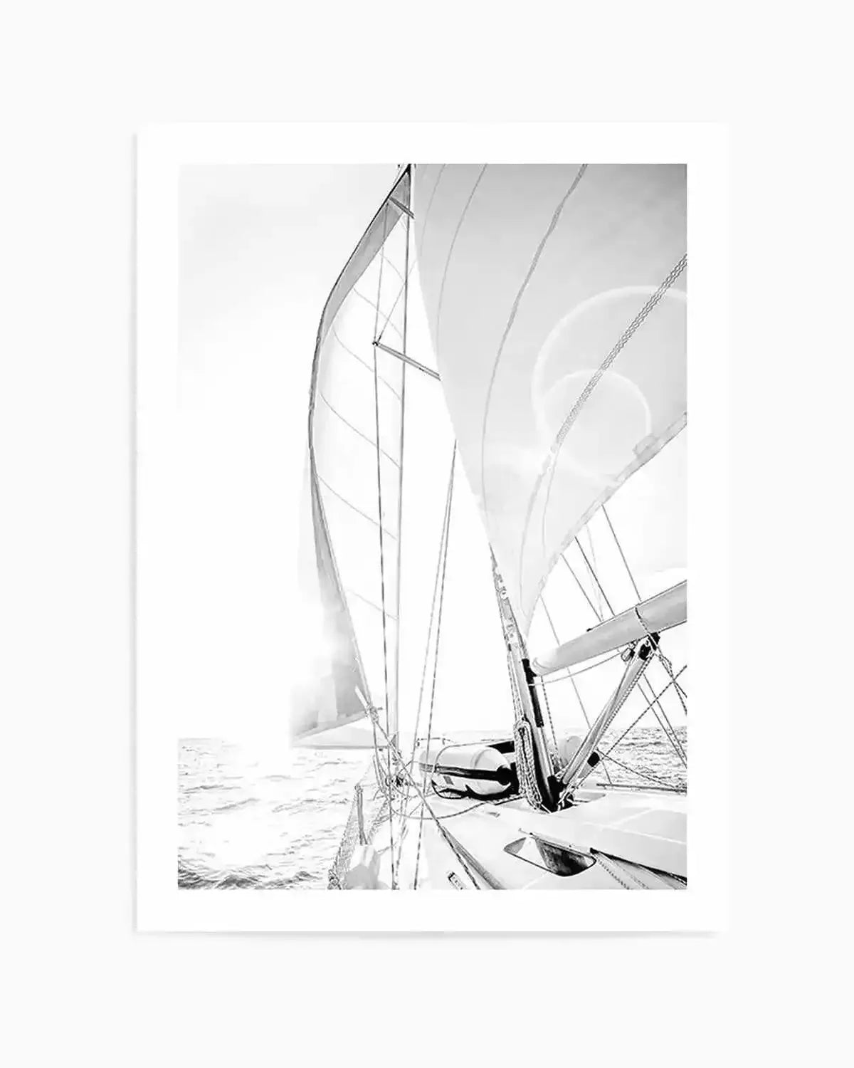 Sailing to the Sunset Art Print from Olive et Oriel where you can shop wallpaper and artworks online
