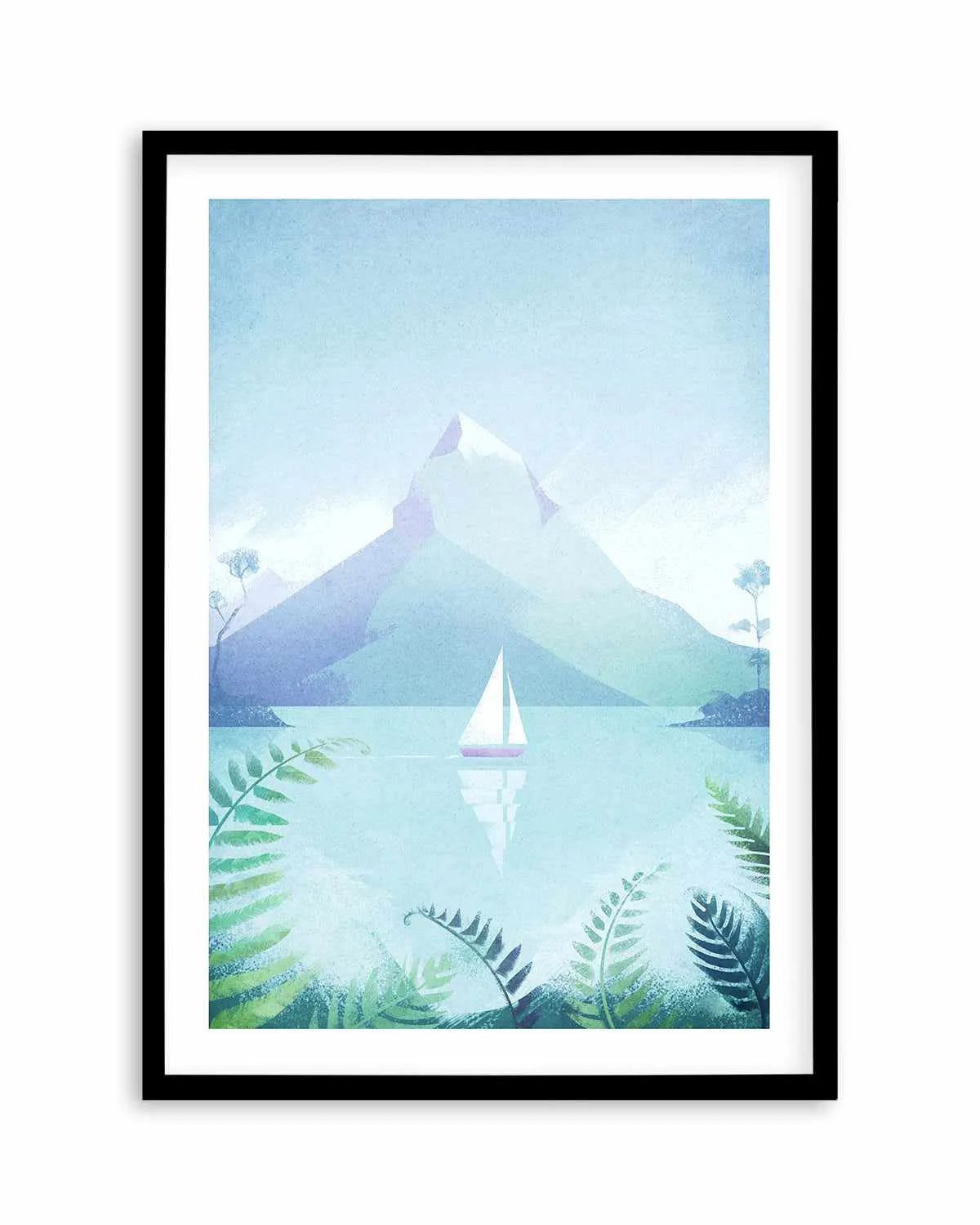 Sailing, Mountain Lake by Henry Rivers Art Print from Olive et Oriel where you can shop wallpaper and artworks online