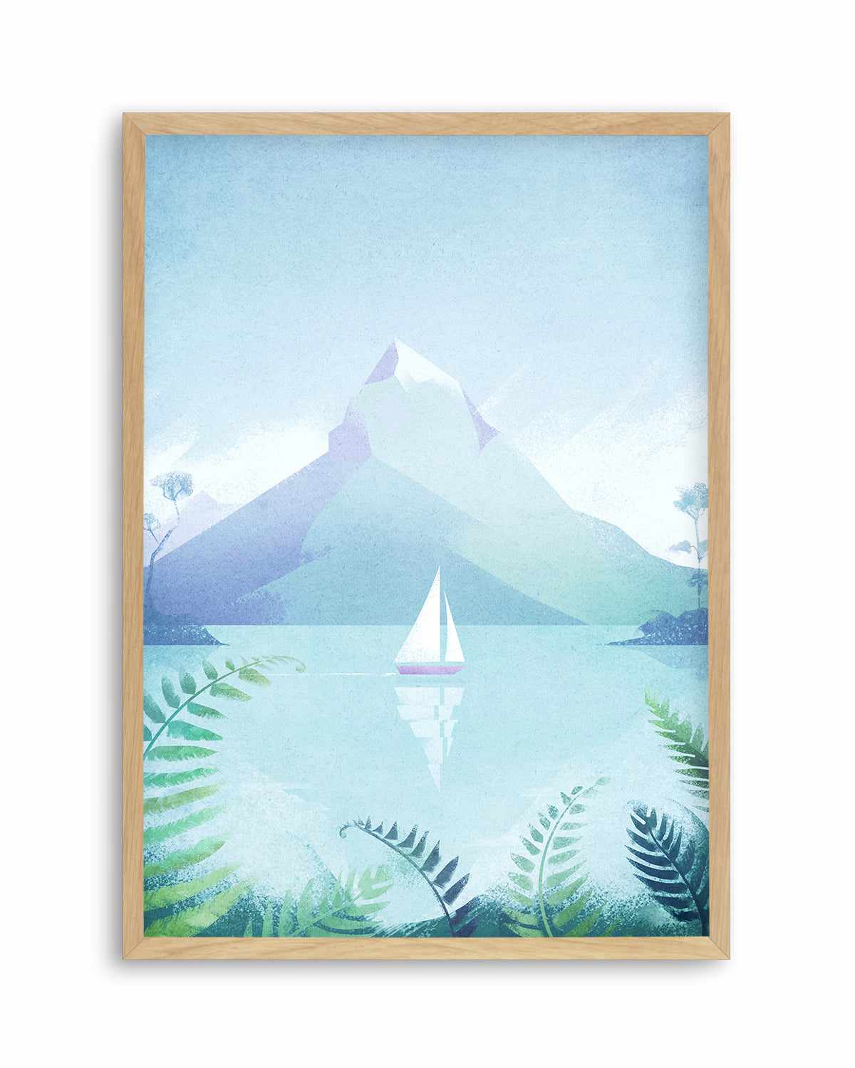 Sailing, Mountain Lake by Henry Rivers Art Print