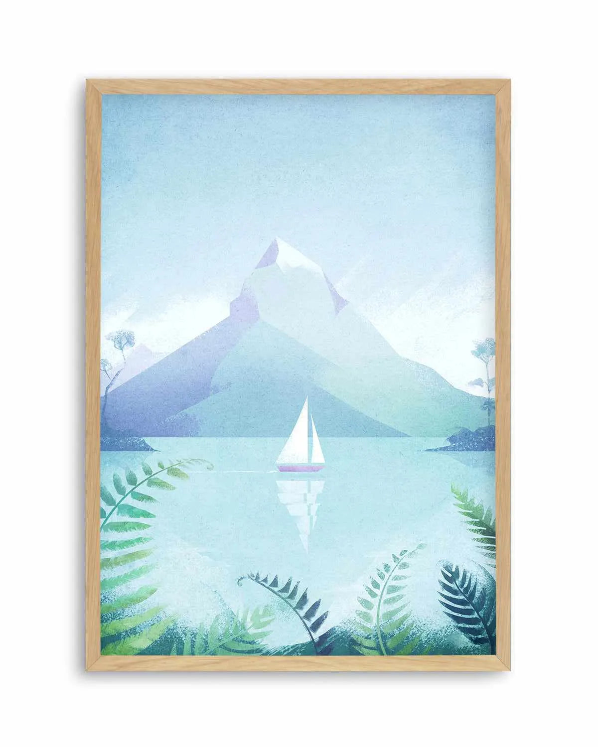 Sailing, Mountain Lake by Henry Rivers Art Print from Olive et Oriel where you can shop wallpaper and artworks online