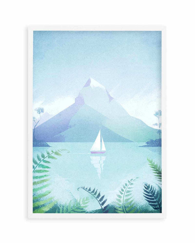 Sailing, Mountain Lake by Henry Rivers Art Print