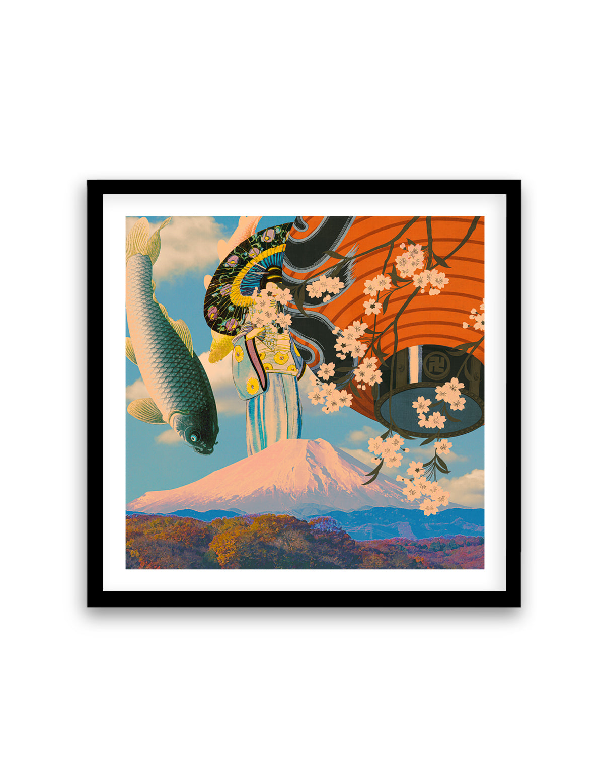 Sakura Koi Fuji Dream by CosmoZach | Art Print