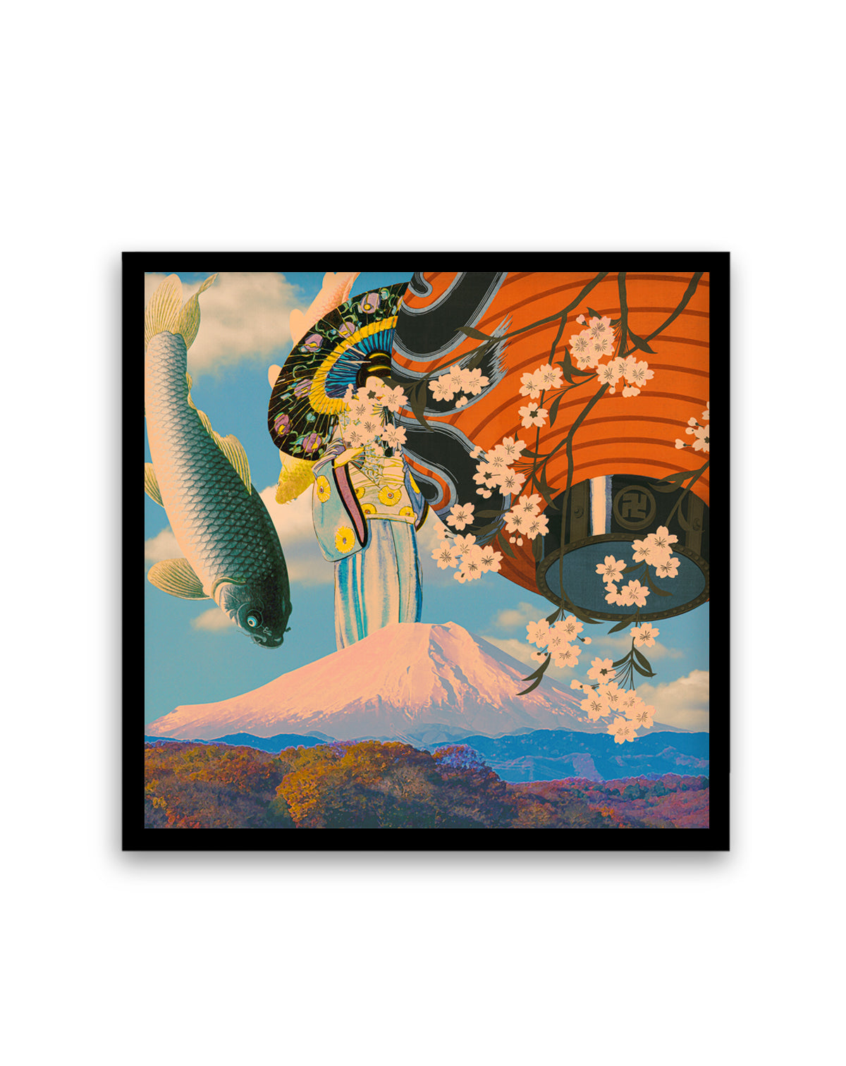 Sakura Koi Fuji Dream by CosmoZach | Art Print