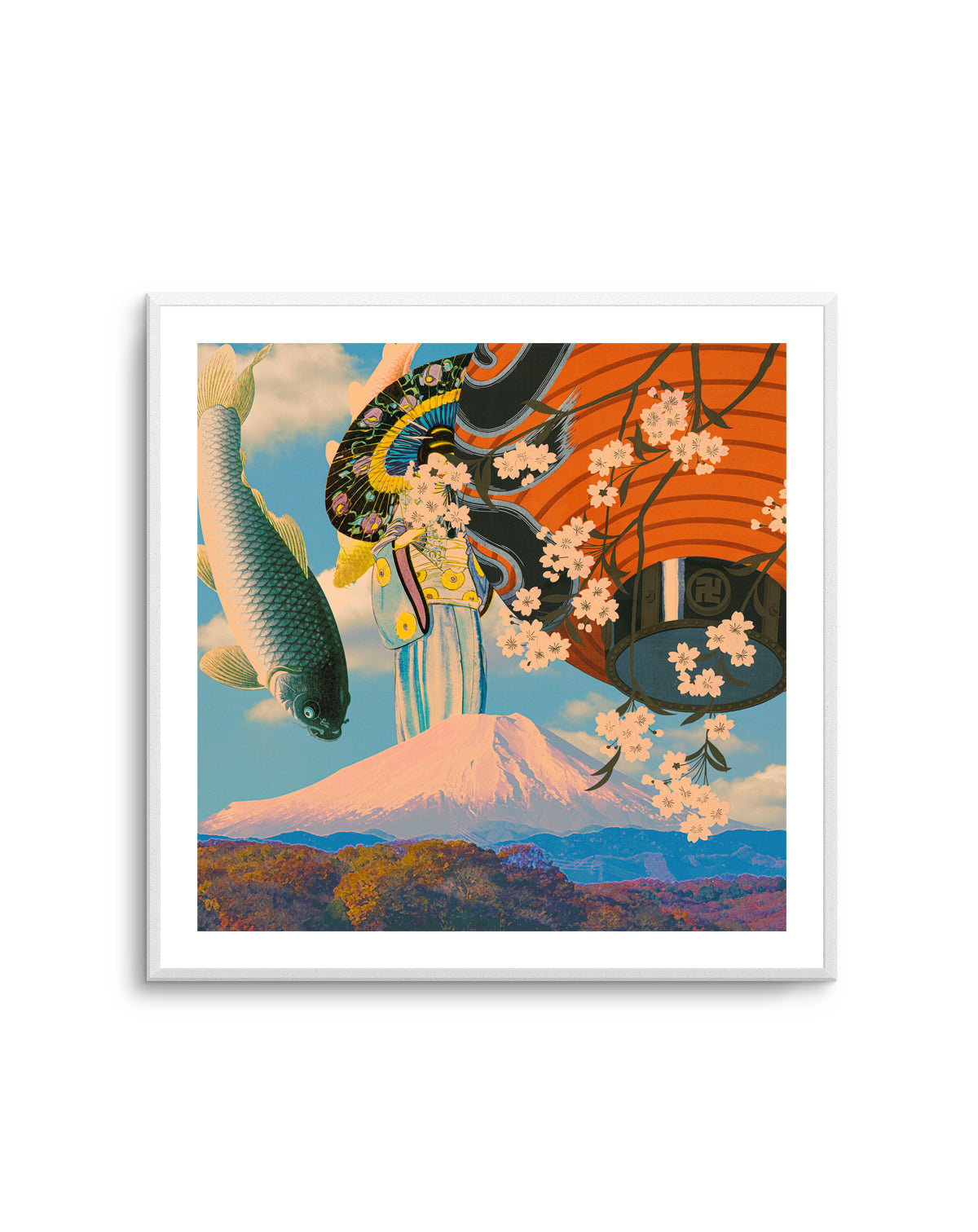 Sakura Koi Fuji Dream by CosmoZach | Art Print