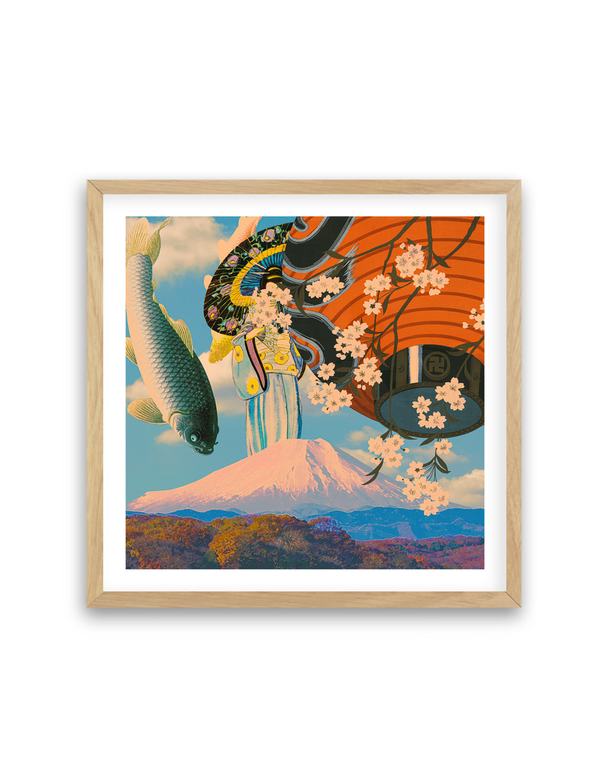 Sakura Koi Fuji Dream by CosmoZach | Art Print