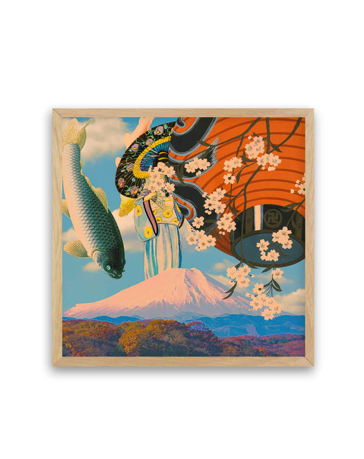 Sakura Koi Fuji Dream by CosmoZach | Art Print