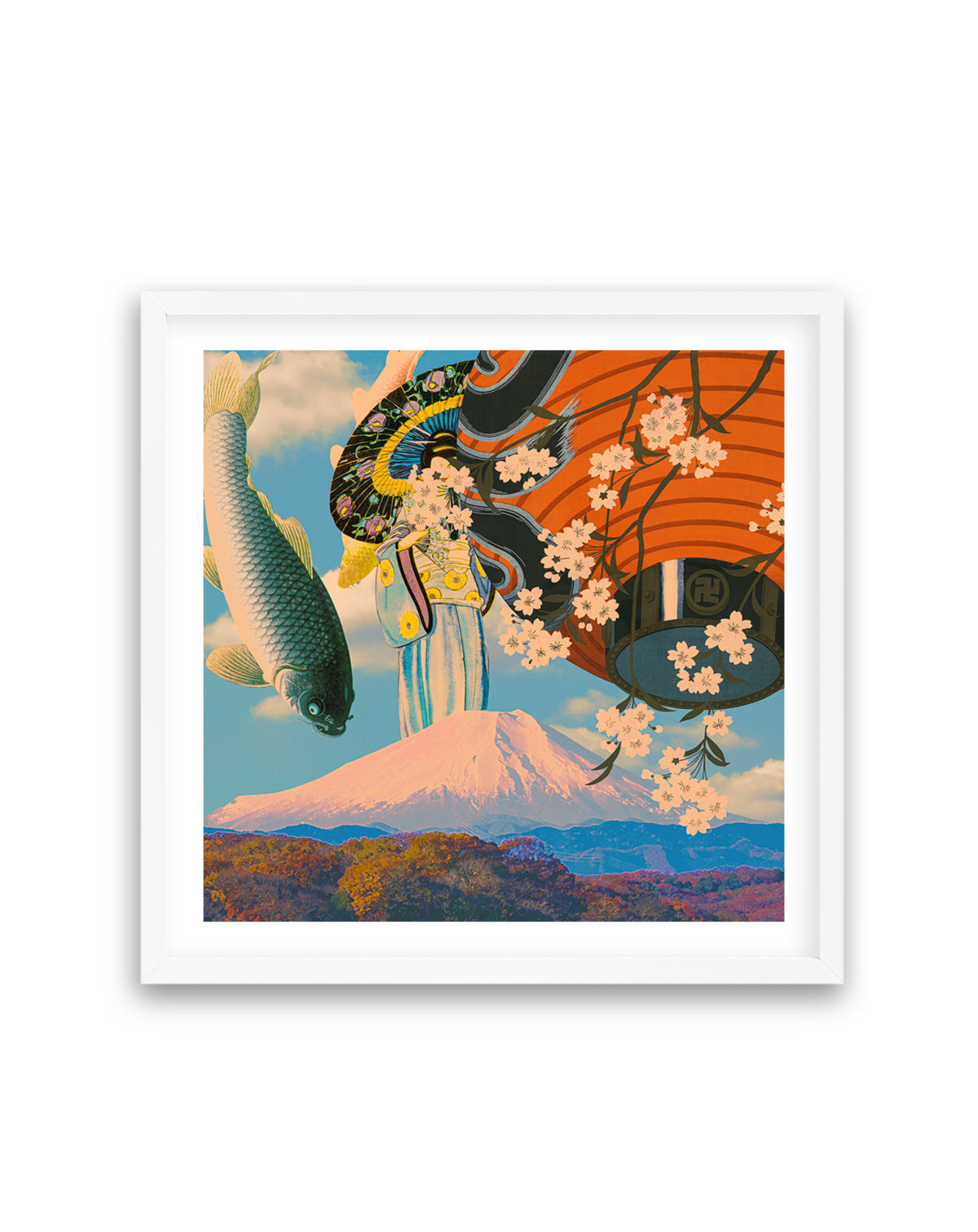 Sakura Koi Fuji Dream by CosmoZach | Art Print