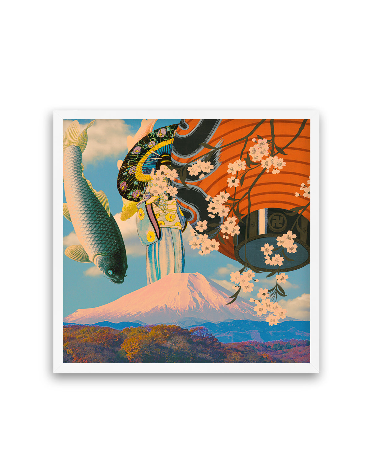 Sakura Koi Fuji Dream by CosmoZach | Art Print
