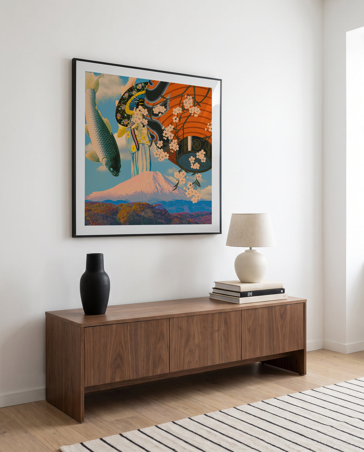 Sakura Koi Fuji Dream by CosmoZach | Art Print