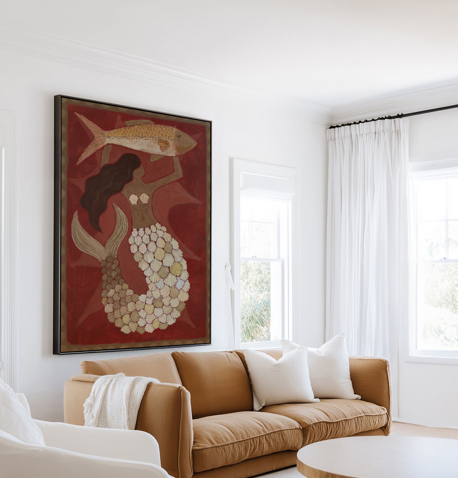 Sally by Erin Champ | Framed Canvas Art Print