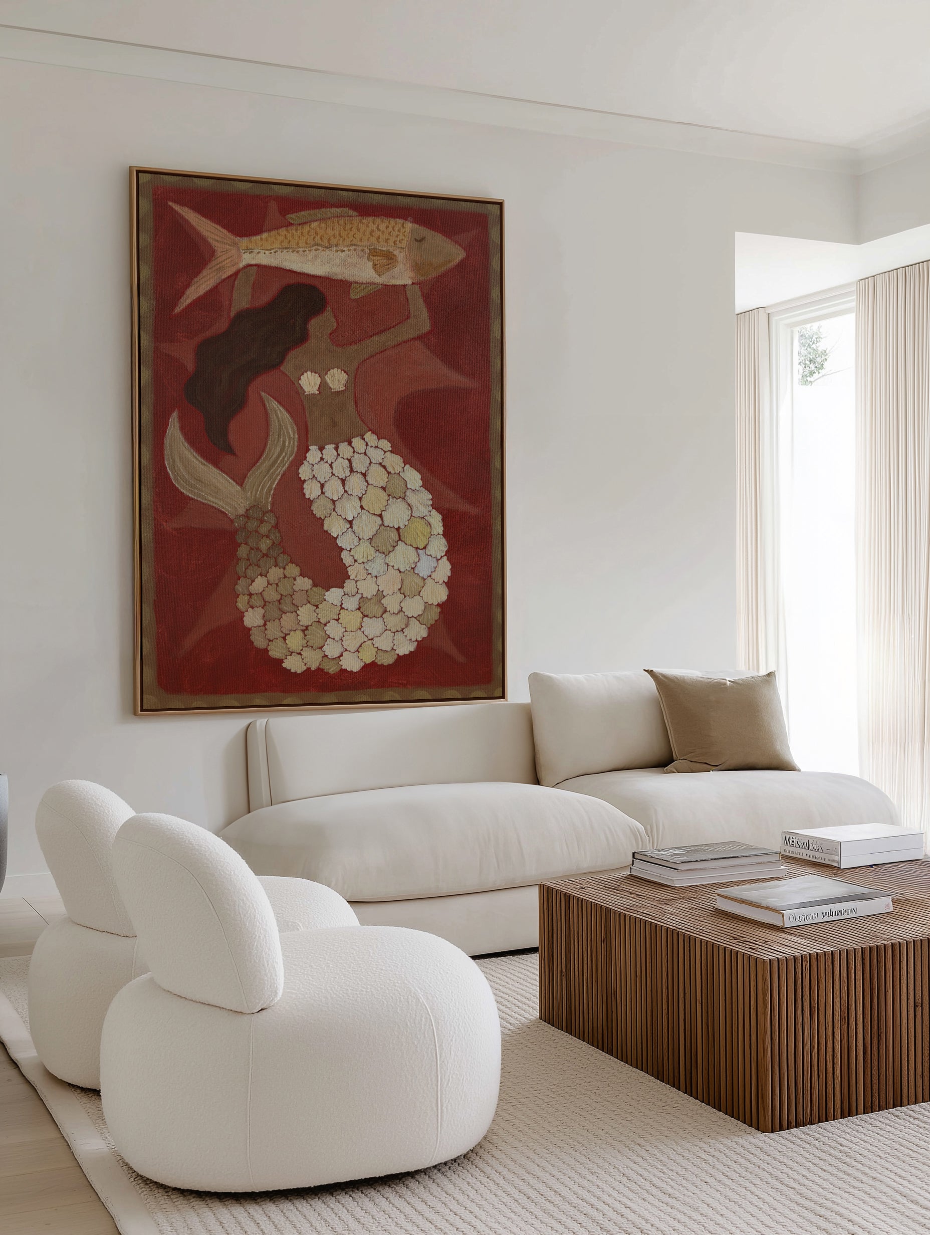 Sally by Erin Champ | Framed Canvas Art Print