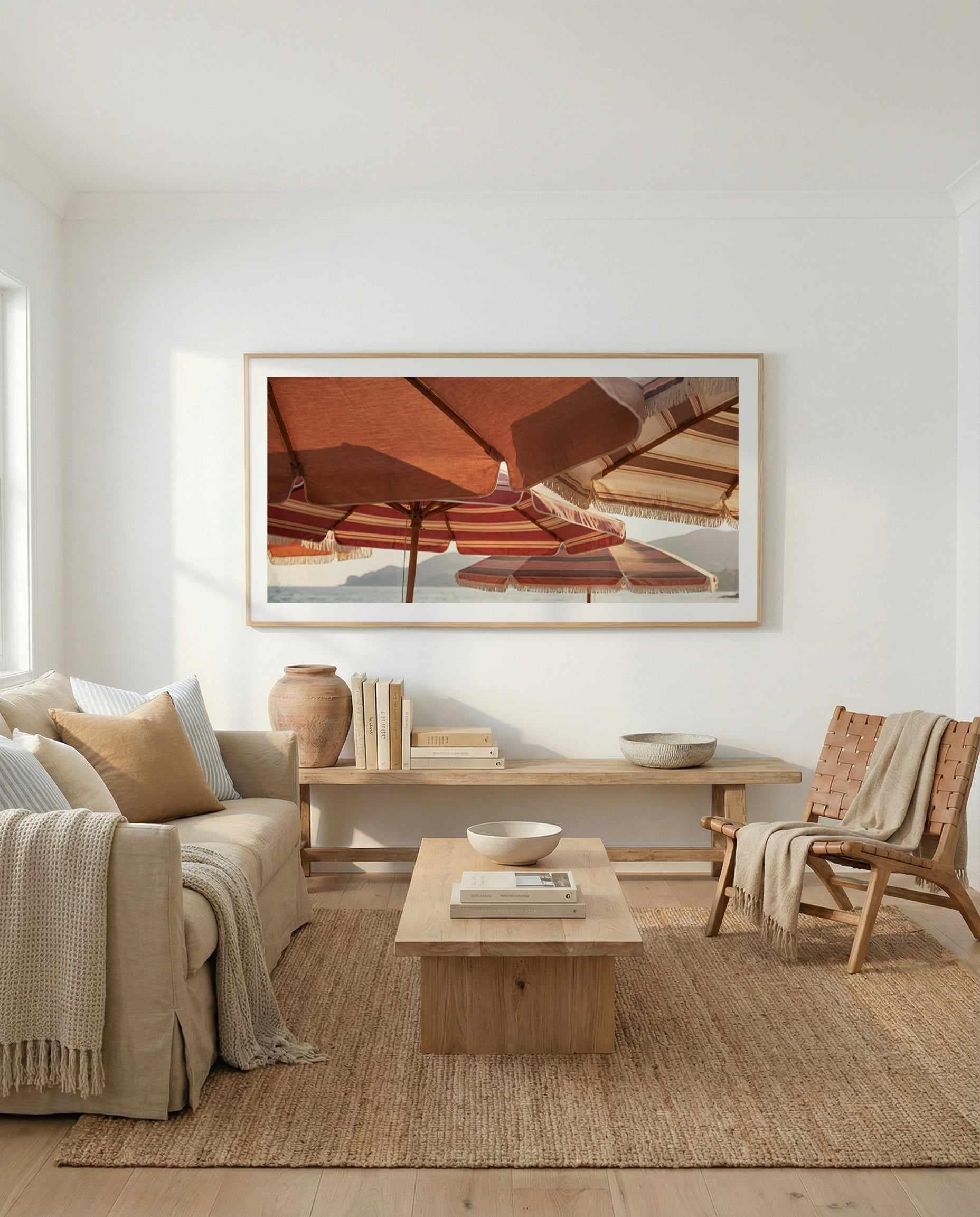 Salt & Stripe | Panoramic Art Print from Olive et Oriel where you can shop wallpaper and artworks online