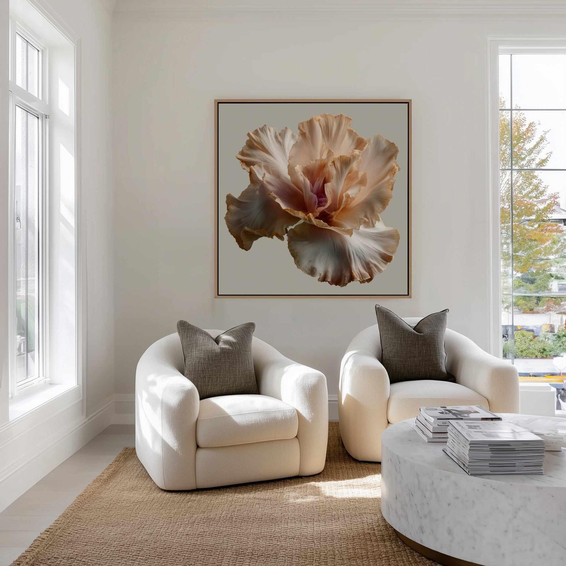 Salt Bloom I | Framed Canvas Art Print from Olive et Oriel where you can shop wallpaper and artworks online