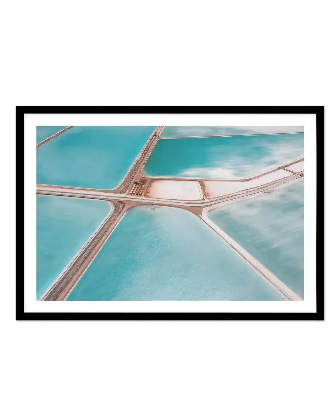Salt Fields II Art Print-PRINT-Olive et Oriel-Olive et Oriel-A5 | 5.8" x 8.3" | 14.8 x 21cm-Black-With White Border-Buy-Australian-Art-Prints-Online-with-Olive-et-Oriel-Your-Artwork-Specialists-Austrailia-Decorate-With-Coastal-Photo-Wall-Art-Prints-From-Our-Beach-House-Artwork-Collection-Fine-Poster-and-Framed-Artwork