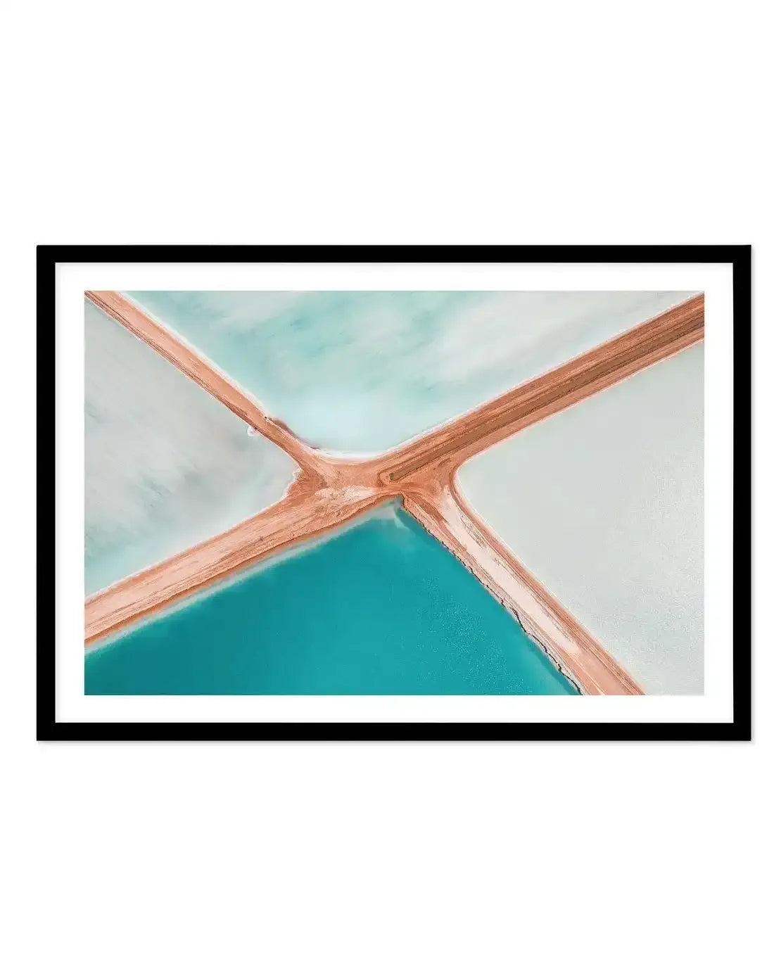 Salt Fields III Art Print-PRINT-Olive et Oriel-Olive et Oriel-A5 | 5.8" x 8.3" | 14.8 x 21cm-Black-With White Border-Buy-Australian-Art-Prints-Online-with-Olive-et-Oriel-Your-Artwork-Specialists-Austrailia-Decorate-With-Coastal-Photo-Wall-Art-Prints-From-Our-Beach-House-Artwork-Collection-Fine-Poster-and-Framed-Artwork