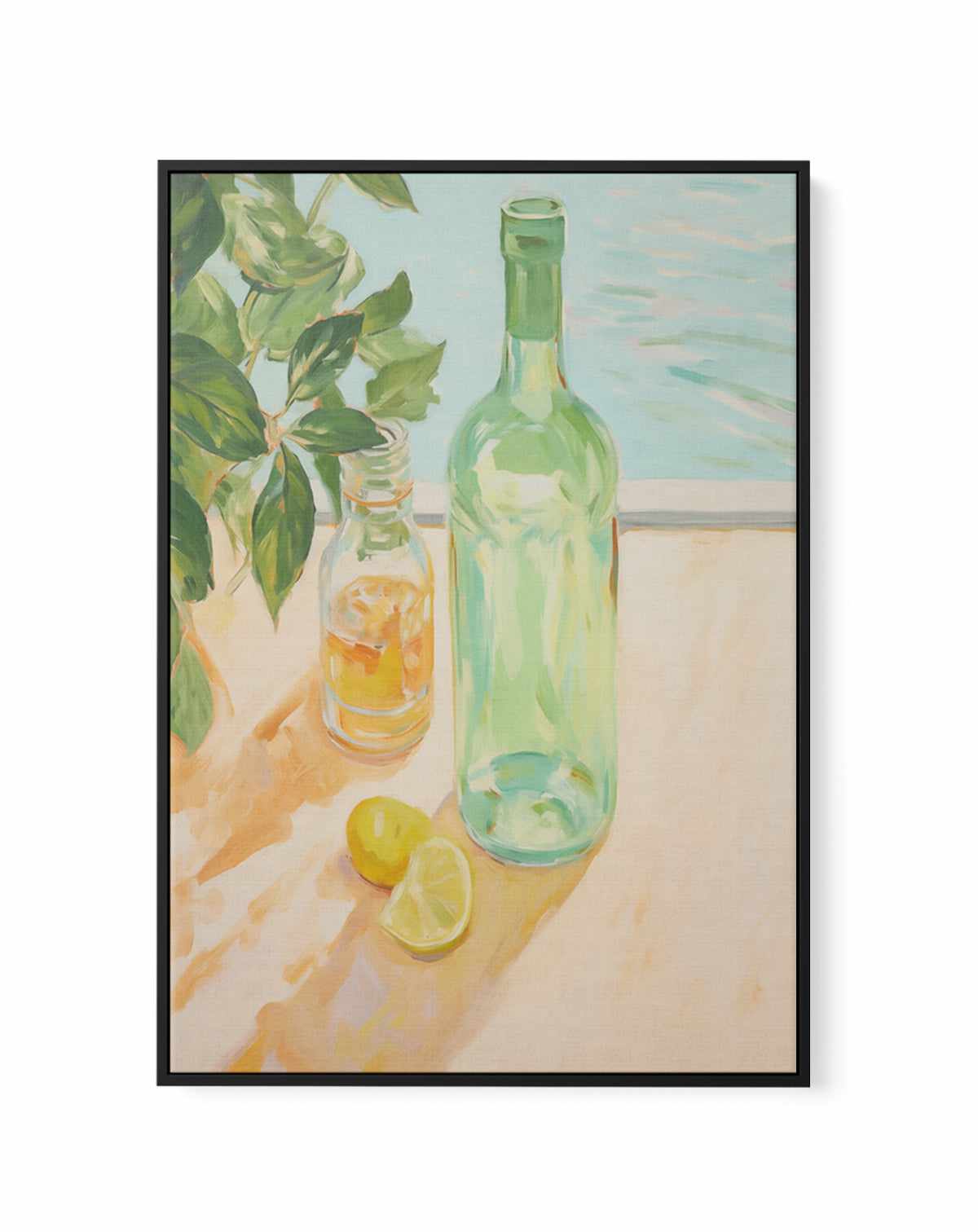 Salt & Lime | Framed Canvas Art Print