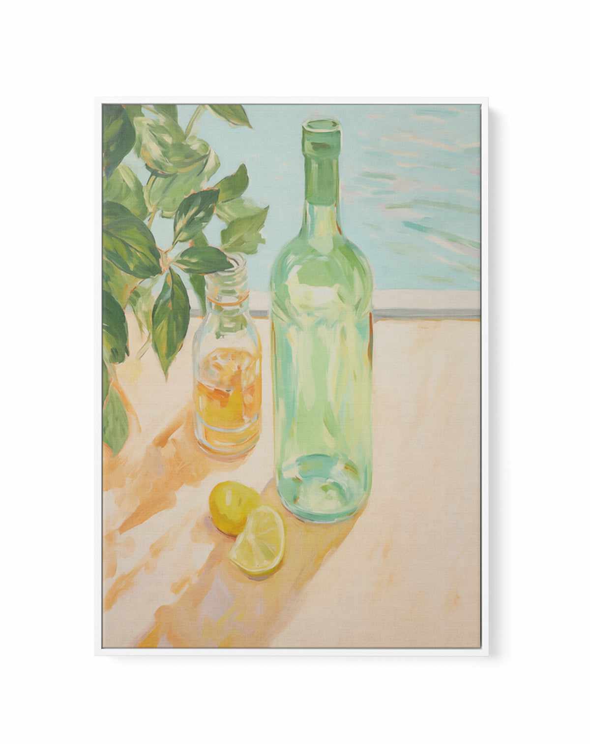 Salt & Lime | Framed Canvas Art Print