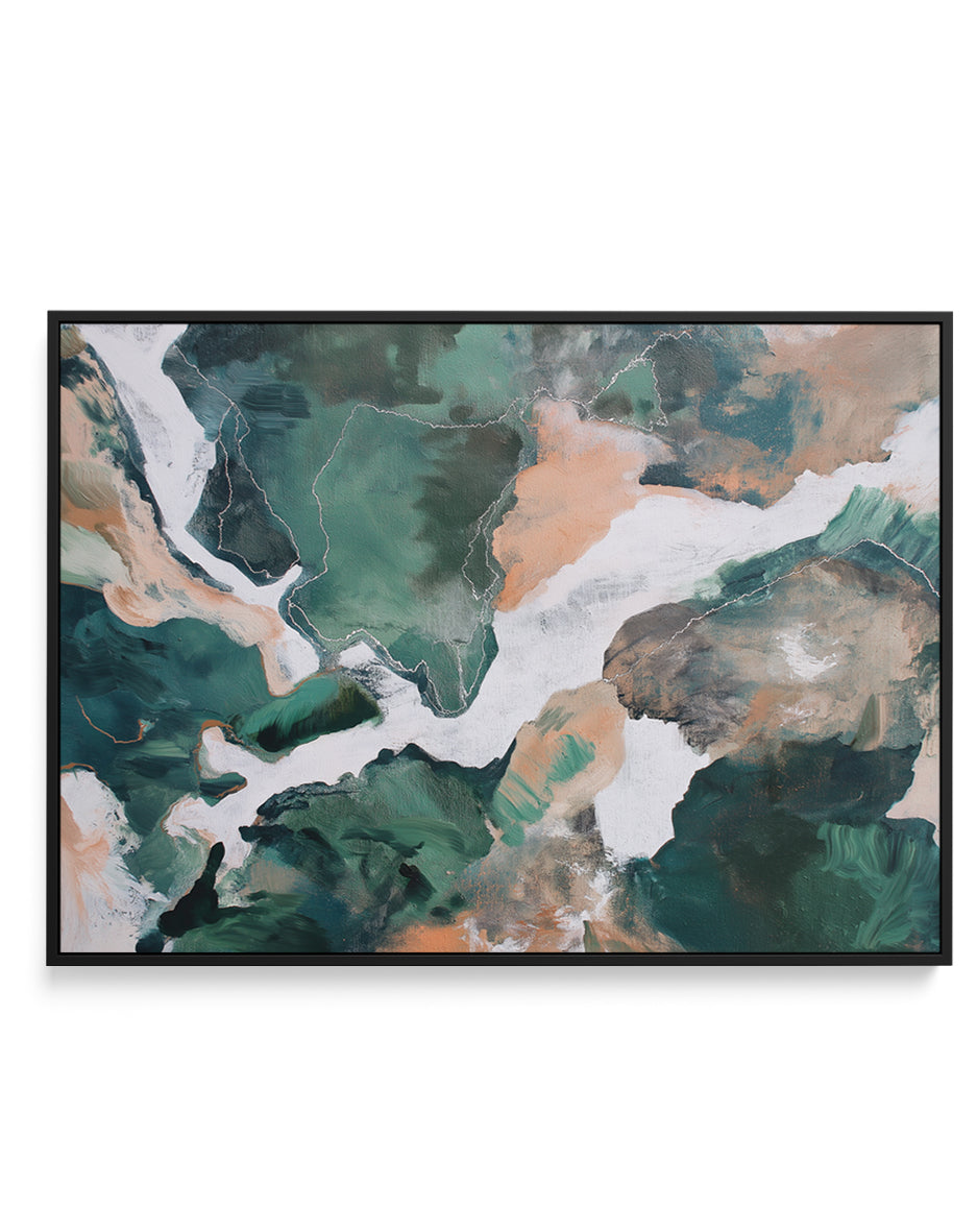 Saltwater Terrain I | Framed Canvas Art Print