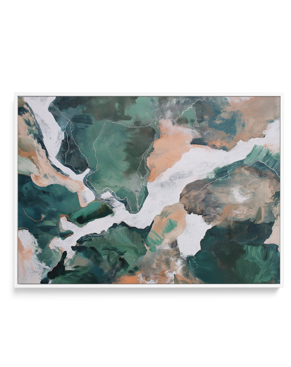 Saltwater Terrain I | Framed Canvas Art Print