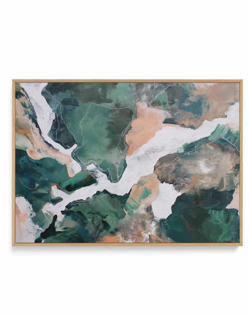 Saltwater Terrain I | Framed Canvas Art Print from Olive et Oriel where you can shop wallpaper and artworks online