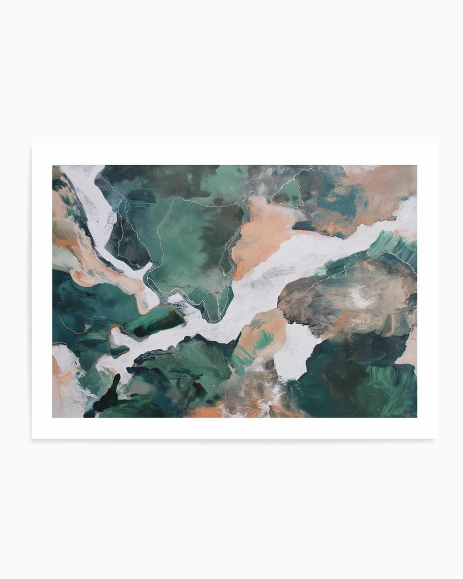 Saltwater Terrain I | Art Print from Olive et Oriel where you can shop wallpaper and artworks online