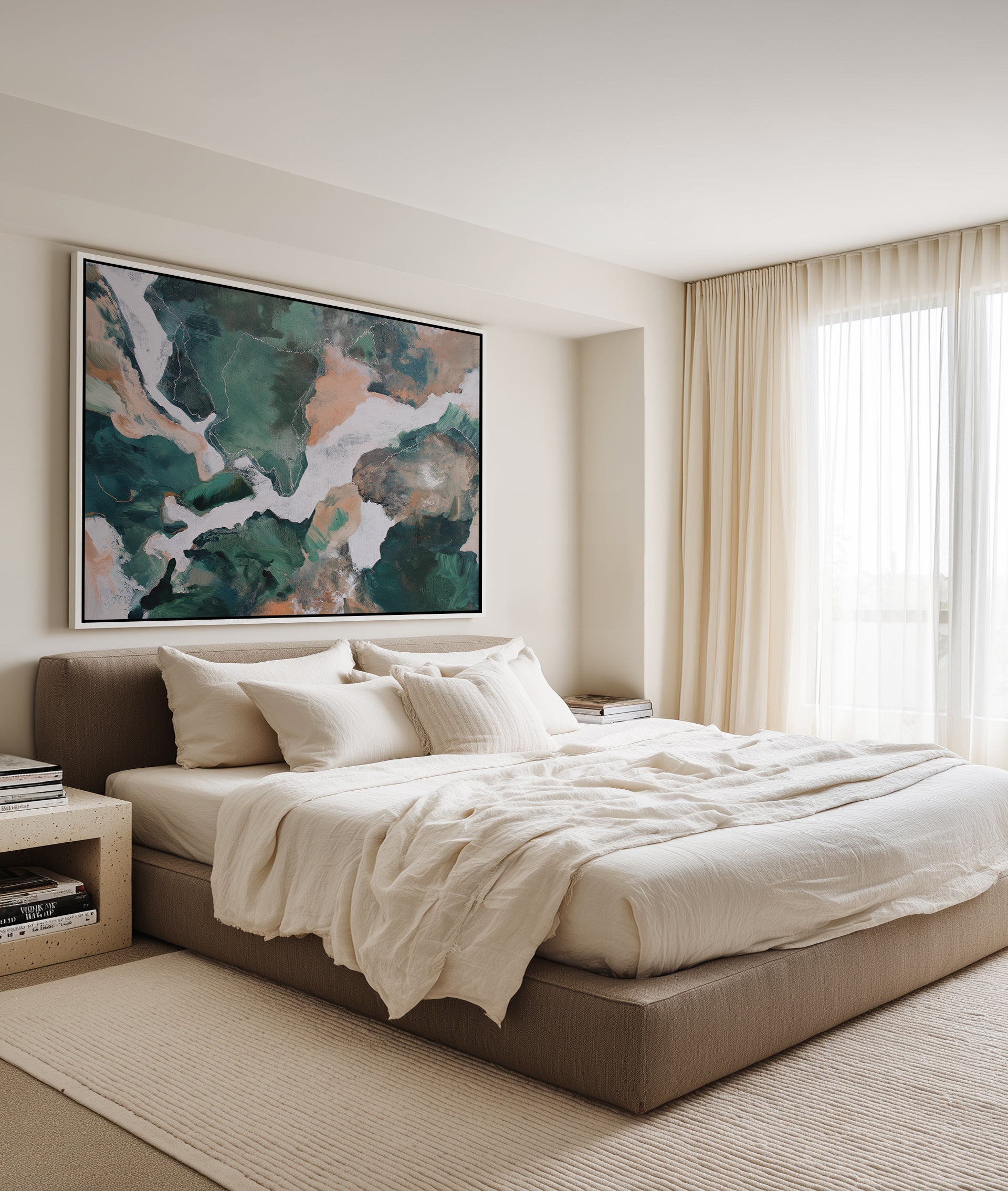 Saltwater Terrain I | Framed Canvas Art Print