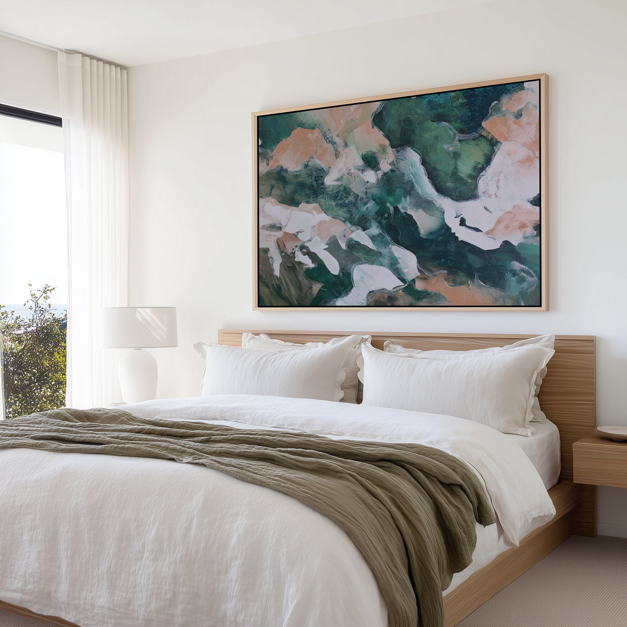 Saltwater Terrain II | Framed Canvas Art Print