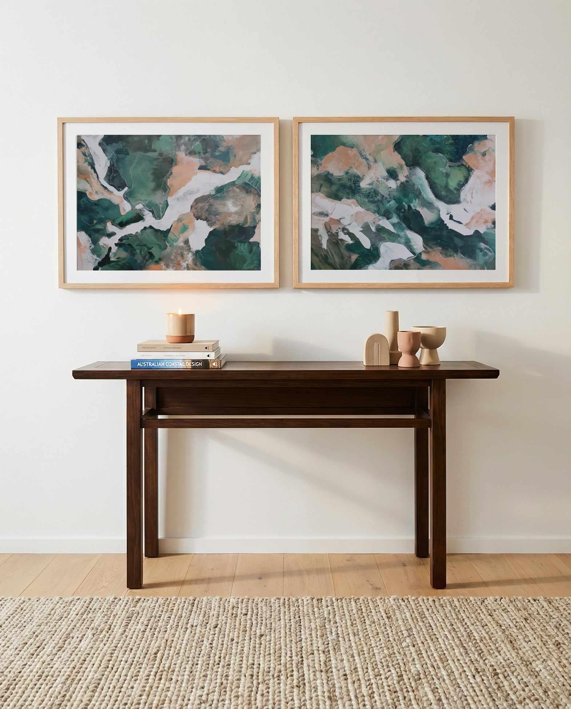 Saltwater Terrain I & II Art Print Set of 2 | Matching Wall Art from Olive et Oriel where you can shop wallpaper and artworks online