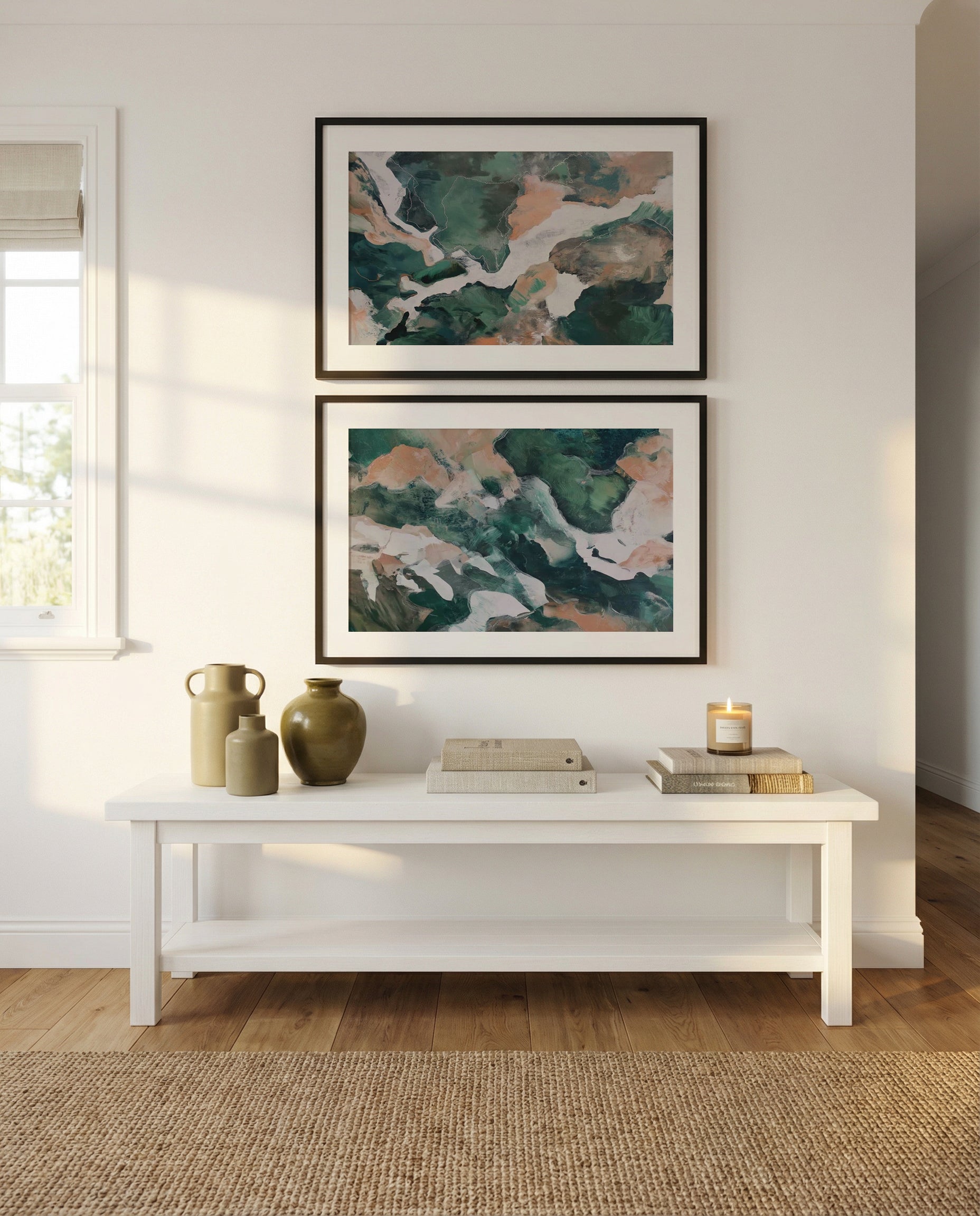 Saltwater Terrain I & II Art Print Set of 2 | Matching Wall Art