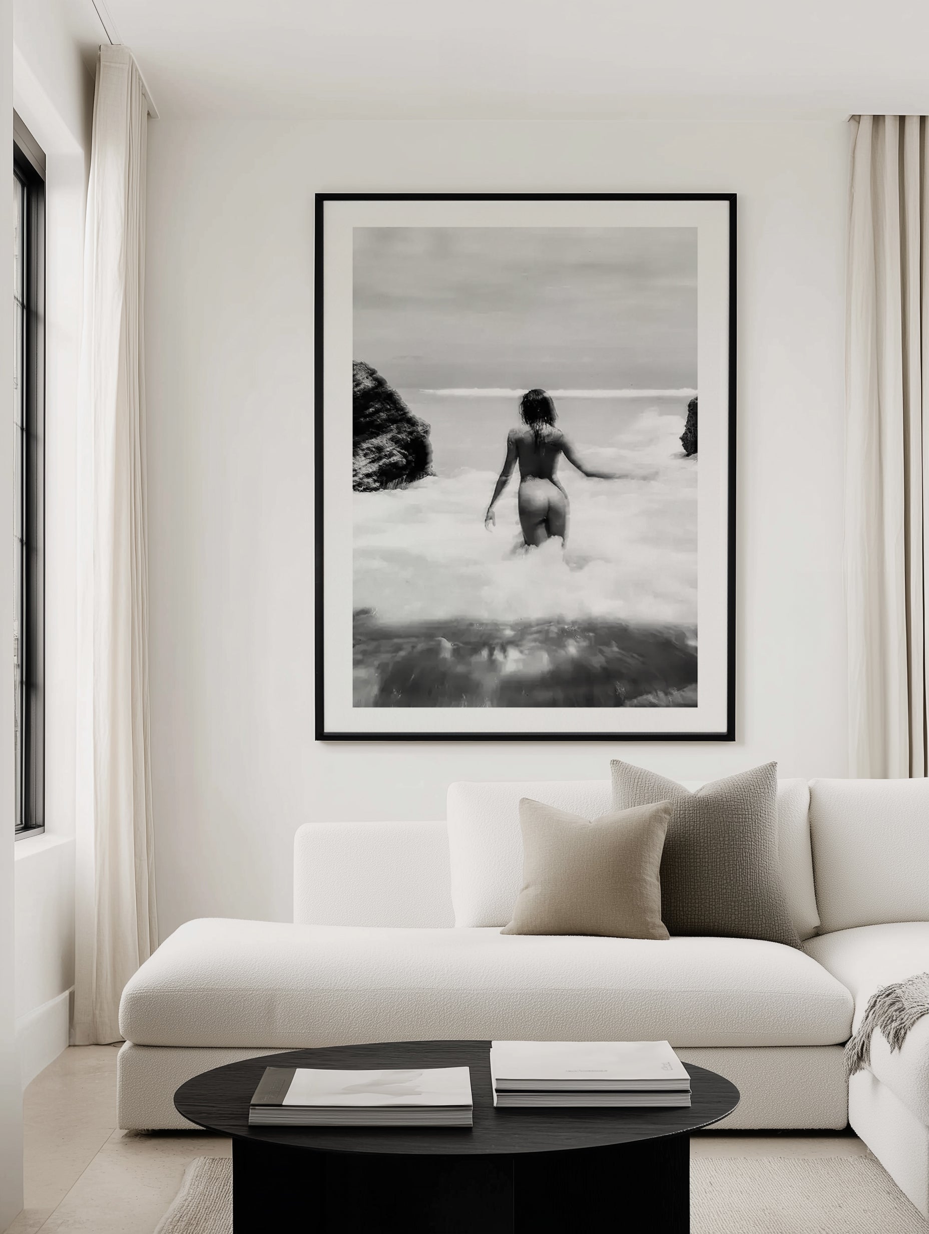 Salty Swims by Mario Stefanelli Art Print