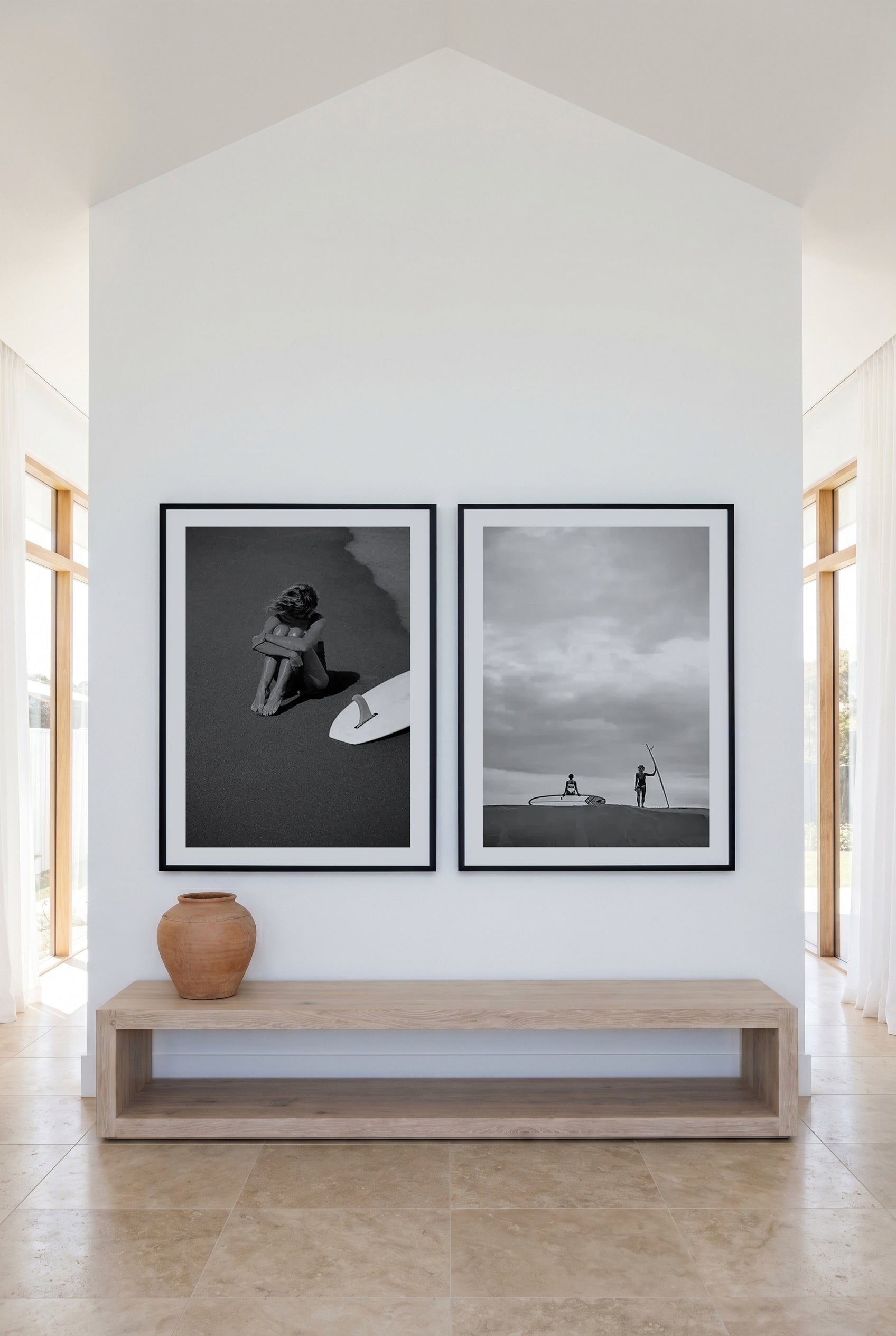 Salty & Summer Storm II by Mario Stefanelli Art Print Set of 2 | Matching Wall Art