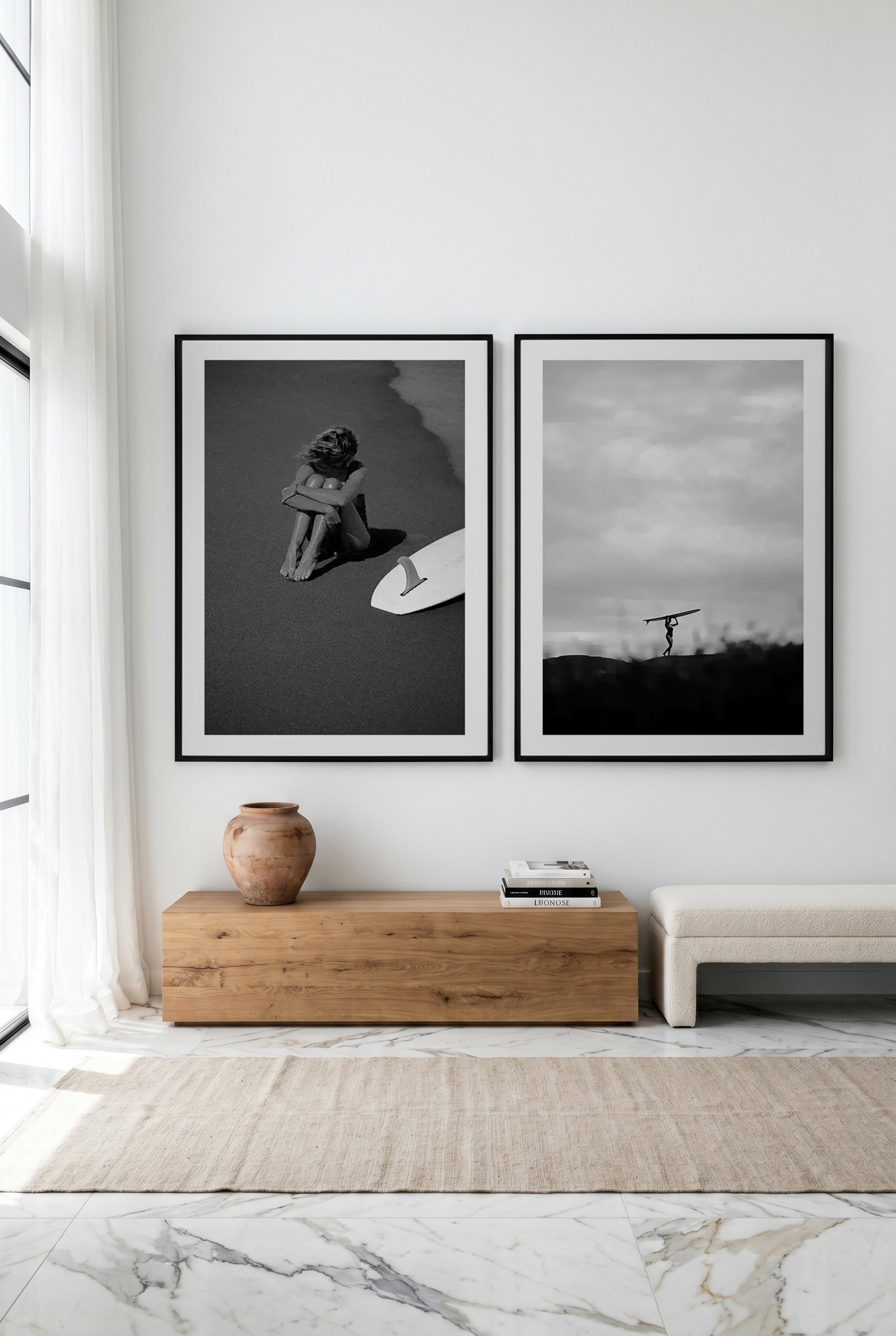 Salty & Summer Storm I by Mario Stefanelli Art Print Set of 2 | Matching Wall Art