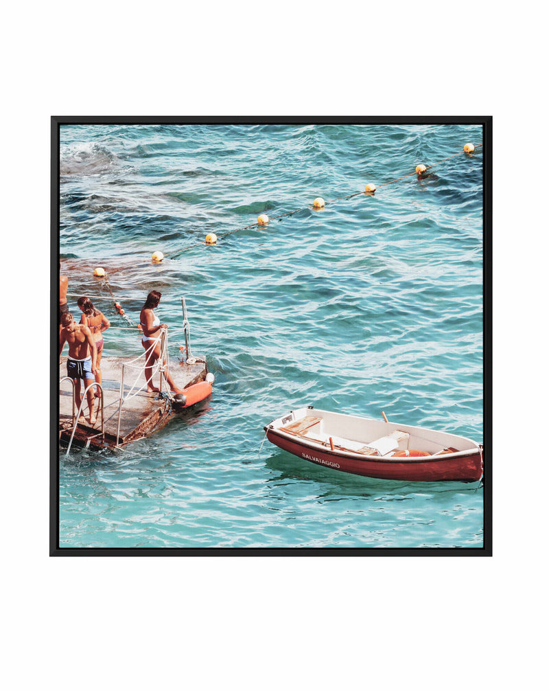 Salvataggio, Capri | Framed Canvas Art Print