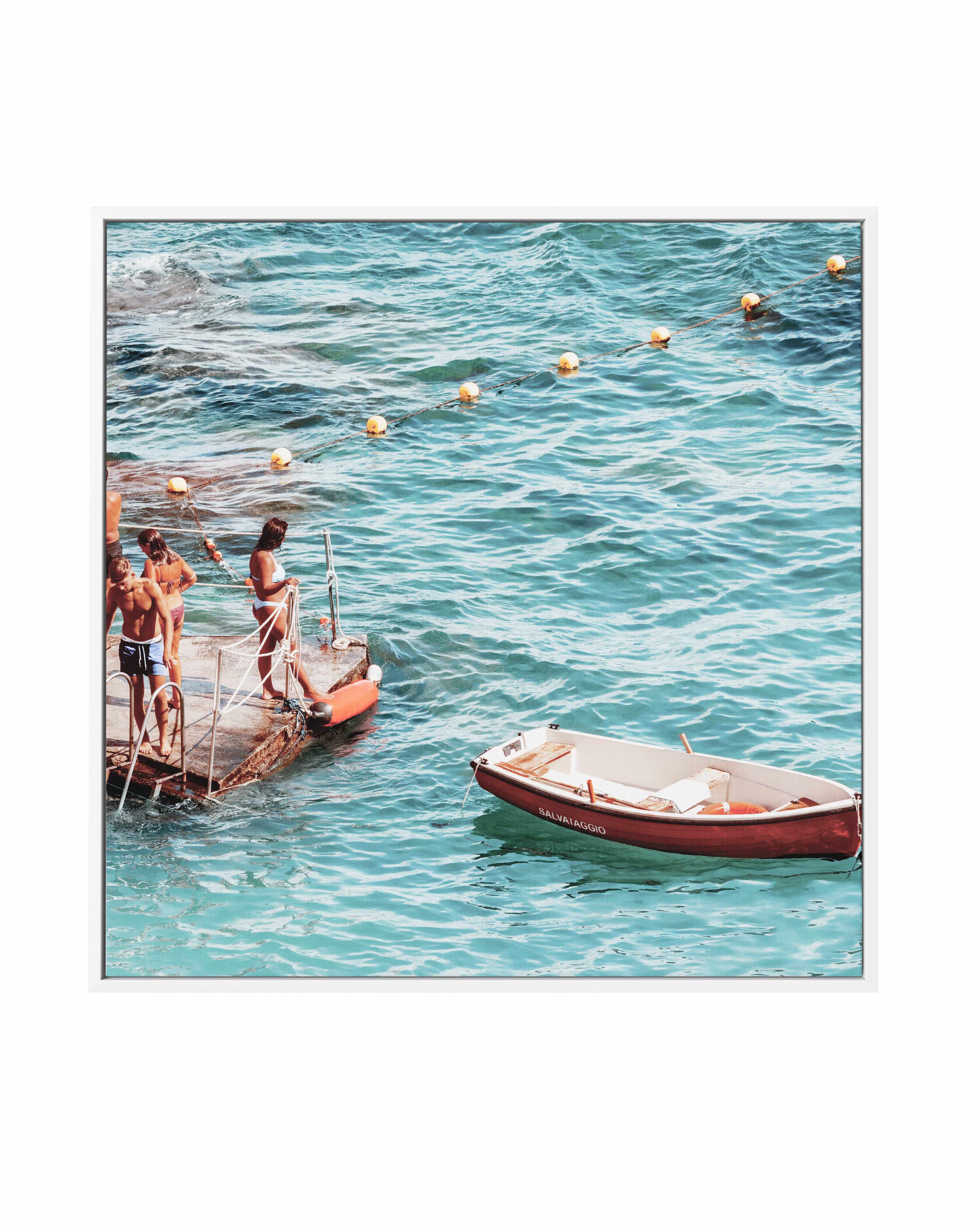 Salvataggio, Capri | Framed Canvas Art Print