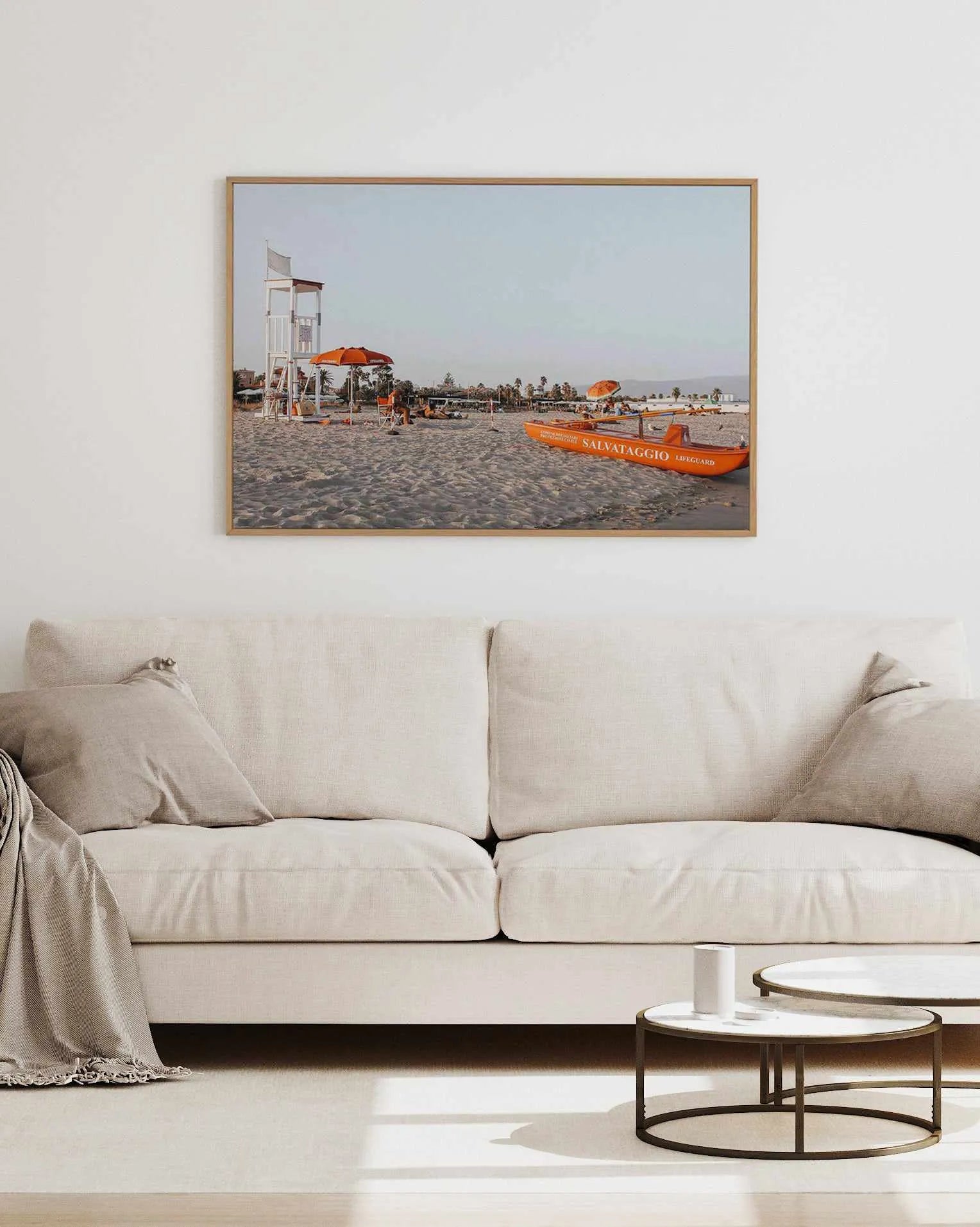 Salvataggio by Chloe Frost-Smith | Framed Canvas Art Print from Olive et Oriel where you can shop wallpaper and artworks online