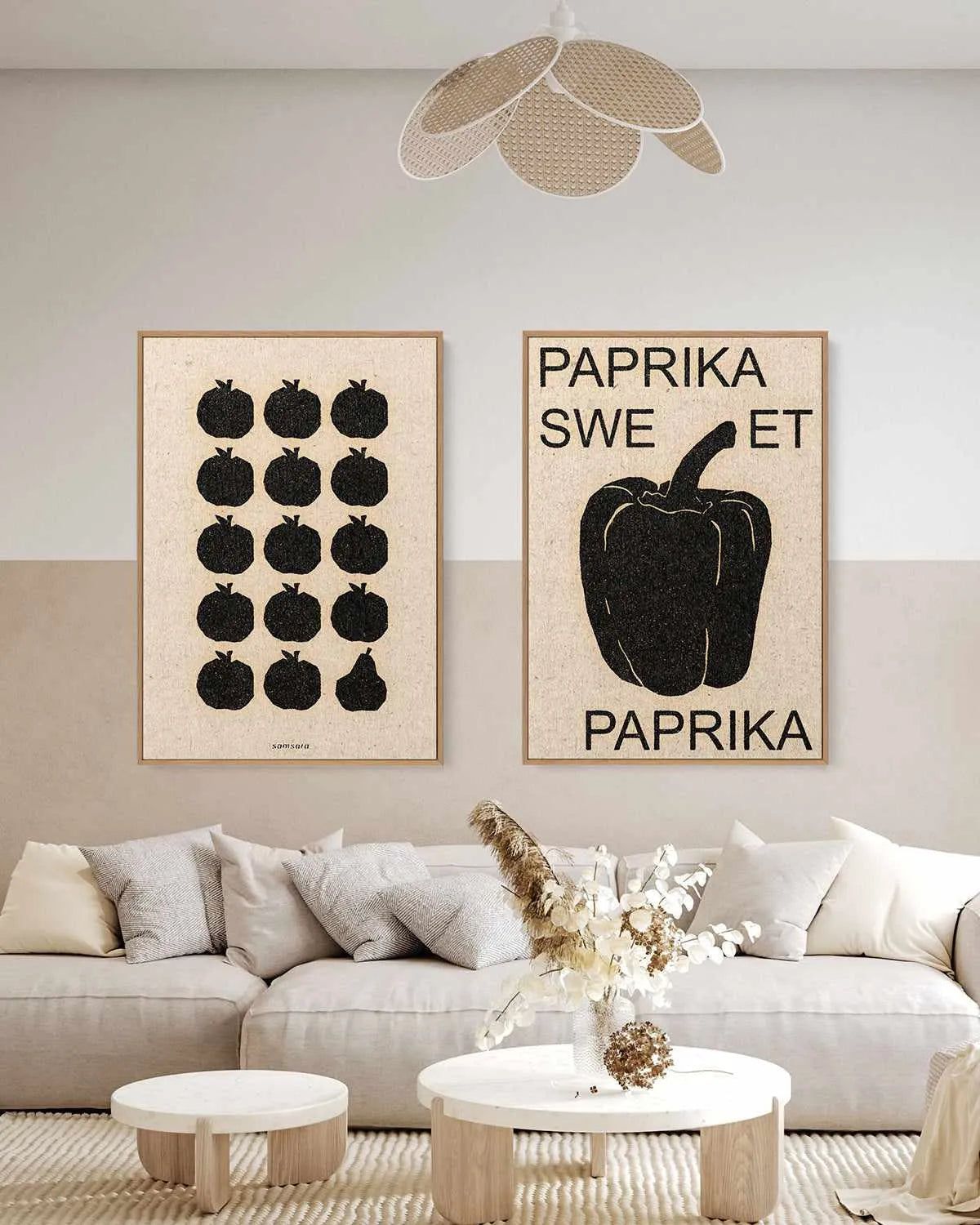 Sweet Paprika by David Schmitt | Framed Canvas Art Print from Olive et Oriel where you can shop wallpaper and artworks online